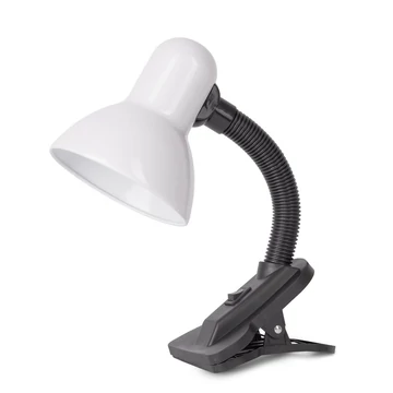 Asztali lámpa, Basic csiptethető, max. 60W, AVIDE, fehér