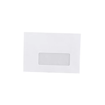 Boríték LC/6 enyvezett bélésnyomott jobb ablakos 35x90mm 114x162mm J28A20 Bluering® fehér