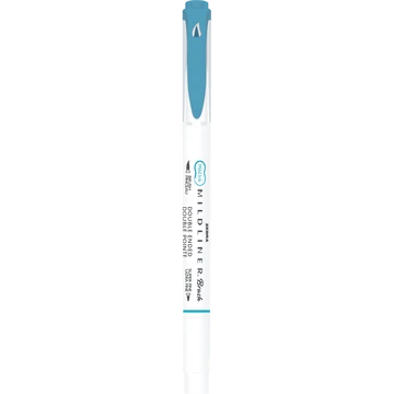 Ecsettol kétvégű Zebra Mildliner Warm, füstkék