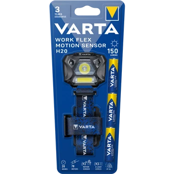 Fejlámpa H20 work flex motion sensor Varta