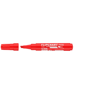 Flipchart marker vízbázisú 1-4mm, vágott Artip 12XXL piros