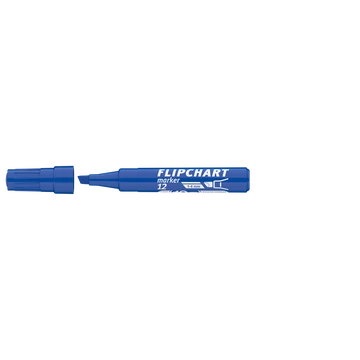 Flipchart marker vízbázisú 1-4mm, vágott Artip 12 kék