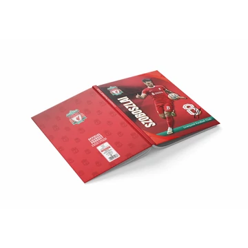 Füzet, A5, 96 lap, keményborítós, vonalas, Liverpool FC