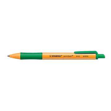 Golyóstoll nyomógombos 0,5mm, Stabilo pointball 6030/36, írásszín zöld