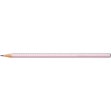 Grafitceruza B,háromszögletű SPARKLE metál Faber-Castell rózsa test