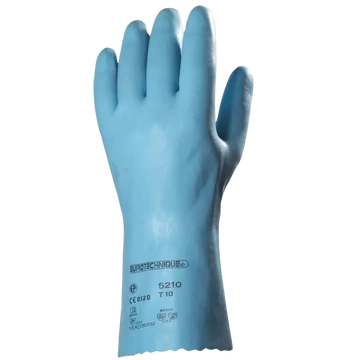 Gumikesztyű vegyszerálló latex méret: 6-os hossz 30 cm EP_520610 kék