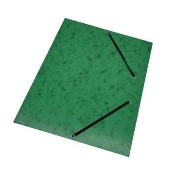 Gumis mappa A4, prespán jellegű karton 350g. zöld