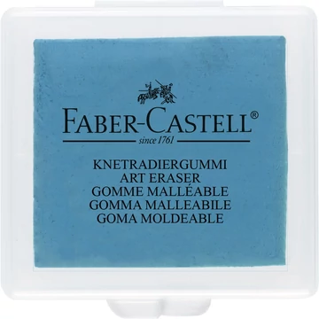 Gyurmaradír műanyag dobozban vegyes színben Faber-Castell sárga,piros,kék