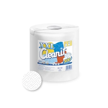 Háztartási papírtörlő kéztörlő 2 rétegű 500 lap/tekercs hófehér egyesével csomagolt Cleanit XXL 500 Lucart_852348IU