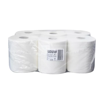 Kéztörlő 2 rétegű tekercses átmérő: 19 cm 100% cellulóz 92 m/tekercs 6 tekercs/karton Bluering® hófehér