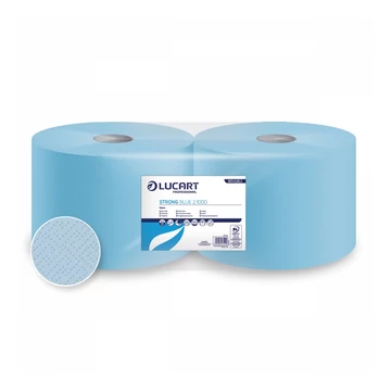 Kéztörlő 2 rétegű tekercses 2 tekercs/karton Strong Blue 2.1000 Lucart_851326J kék