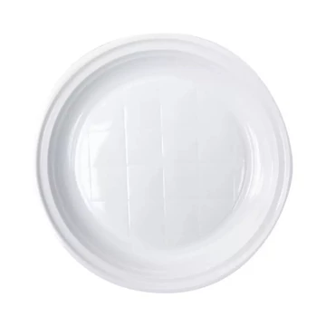 Tányér lapos D 22 cm műanyag 100 db/csomag fehér