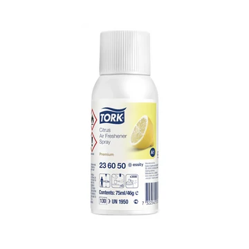 Légfrissítő utántöltő aerosol 75 ml A1 Premium Tork_236050 citrom