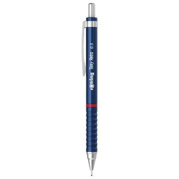 Nyomósirón 0,5mm, kék test, Rotring Tikky Retro