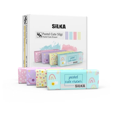 Radír, cuki, pasztell, 20 db/display Silka