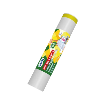 Szemeteszsák önzáró szalaggal 120 liter 60 x 100 cm 10 db/tekercs Glossy átlásztó