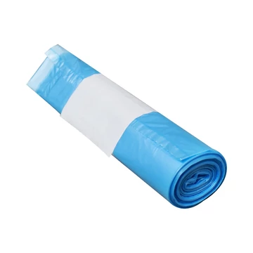 Szemeteszsák önzáró szalaggal 160 liter 74 x 95 cm 10 db/tekercs kék