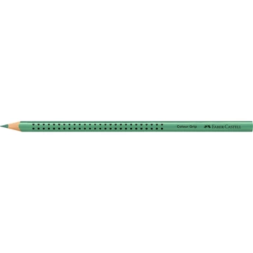 Színes ceruza háromszögletű GRIP Faber-Castell metál zöld