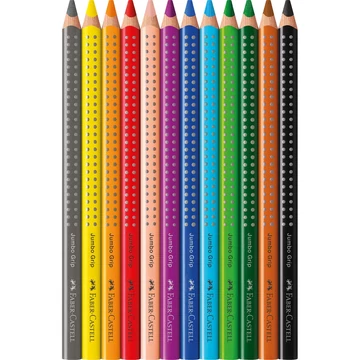 Színes ceruza készlet háromszögletű GRIP Jumbo Faber-Castell  12klf. szín