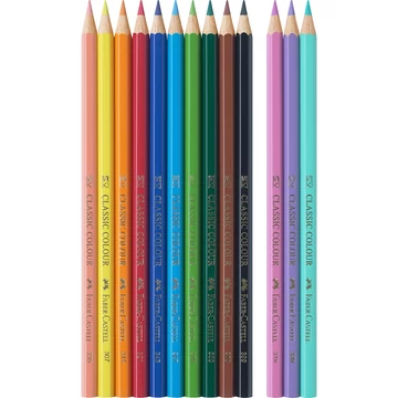 Színes ceruza készlet hatszögletű UNIKORNIS + matrica Faber-Castell 10+3klf. szín