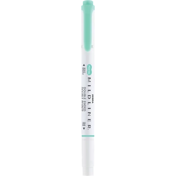 Szövegkiemelő 1,0/3,5 mm, kétvégű, Zebra Mildliner Fluorescent, türkiz