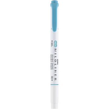 Szövegkiemelő 1,0/3,5 mm, kétvégű, Zebra Mildliner Warm, füstkék