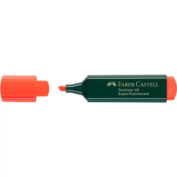 Szövegkiemelő 1-5mm vágott hegyű Faber-Castell 48 fluoreszkáló narancs 