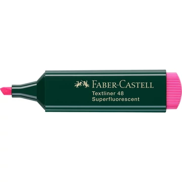 Szövegkiemelő 1-5mm vágott hegyű Faber-Castell 48 fluoreszkáló rózsaszín 