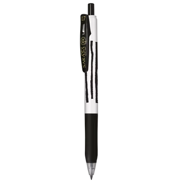 Zseléstoll 0,7 mm csíkos test, Zebra Sarasa Clip, fekete
