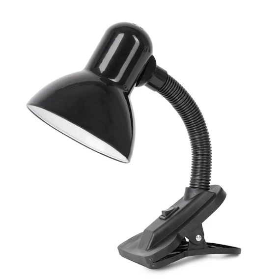 Asztali lámpa, Basic csiptethető, max. 60W, AVIDE, fekete