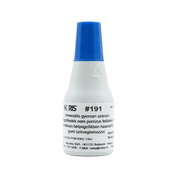 Bélyegzőfesték 25ml gyorsan száradó N191 Colop kék