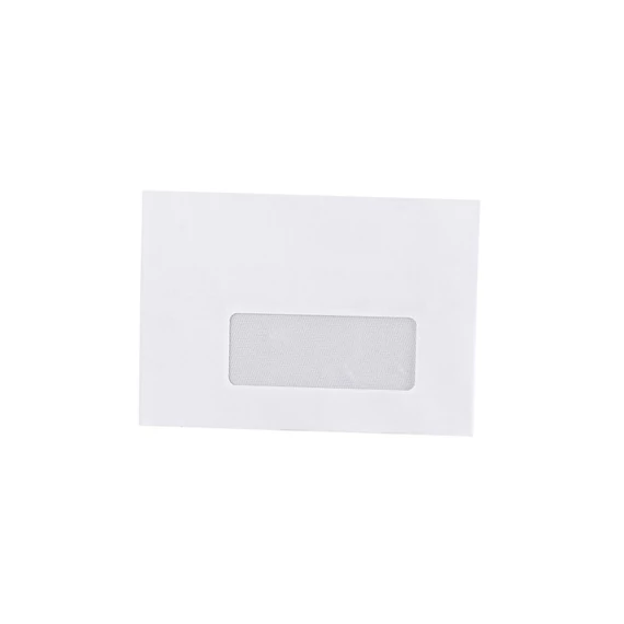 Boríték LC/6 enyvezett bélésnyomott jobb ablakos 35x90mm 114x162mm J28A20 Bluering® fehér