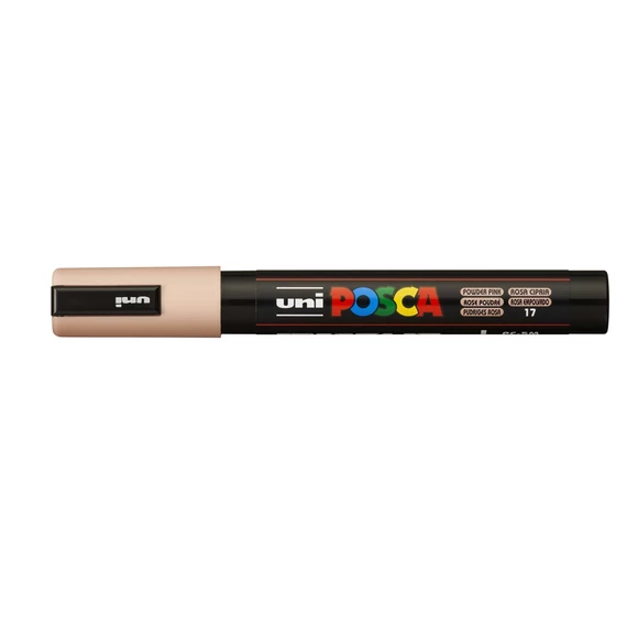 Dekormarker 1,8-2,5mm, Uni Posca PC-5M púder rózsaszín