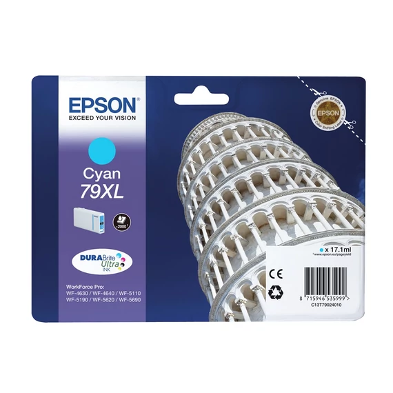 Epson T7902 tintapatron cyan ORIGINAL