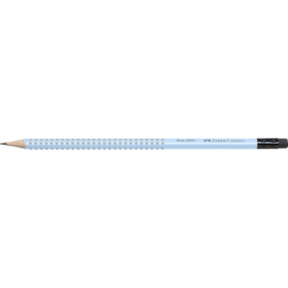 Grafitceruza B,radíros háromszögletű GRIP 2001 Faber-Castell égkék test