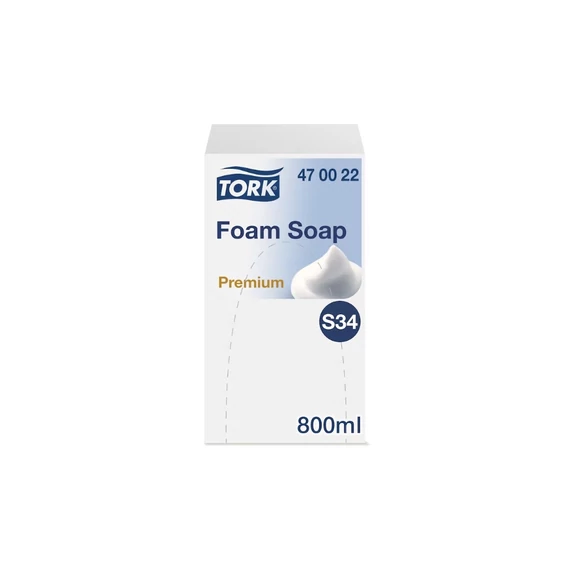 Habszappan utántöltő 800 ml Premium S34 Tork_470022 fehér
