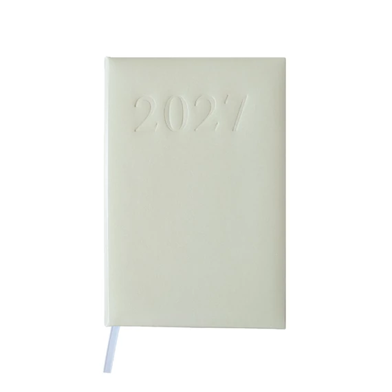 Határidőnapló agenda Standard A/5, napi, fehér lapokkal (bézs) 2027. Bluering®