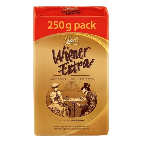 Kávé őrölt, 250g, Gala Wiener E x tra 