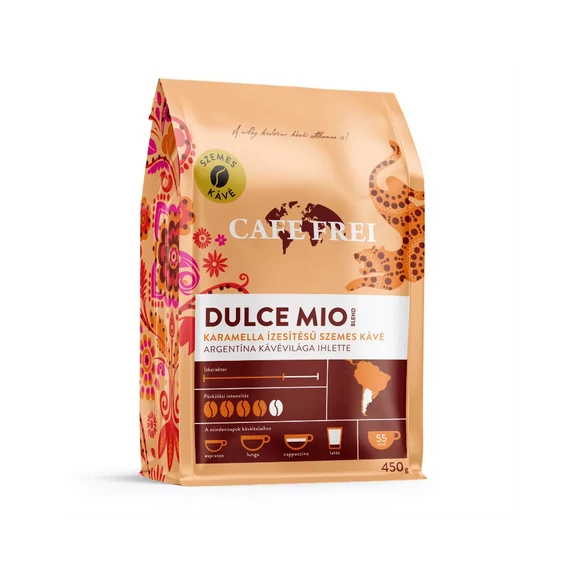 Kávé szemes, 1000g, Cafe Frei Dulce Mio, karamellás