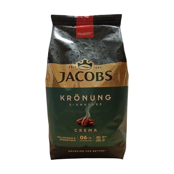 Kávé szemes, 1000g, Jacobs Krönung, Crema 