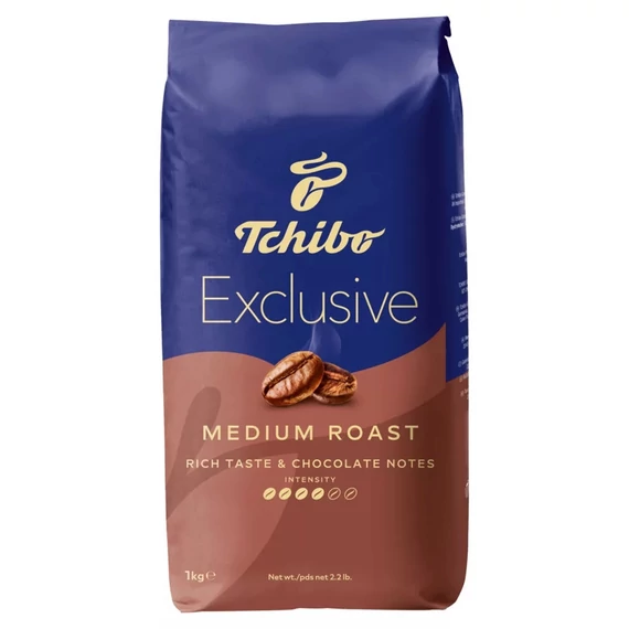Kávé szemes, 1000g, Tchibo E x clusive Medium 