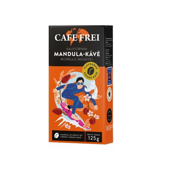 Kávé szemes, 125g, Cafe Frei Kaliforniai mandula morello meggyel