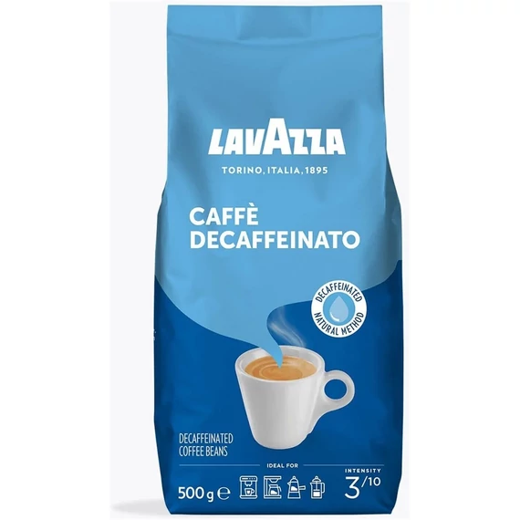 Kávé szemes, 500g, Lavazza Caffé Decaffeinato koffeinmentes 