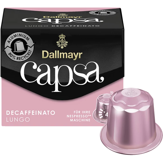 Kávékapszula, Dallmayr Nespresso Lungo Decaffeinato 10db kapszula