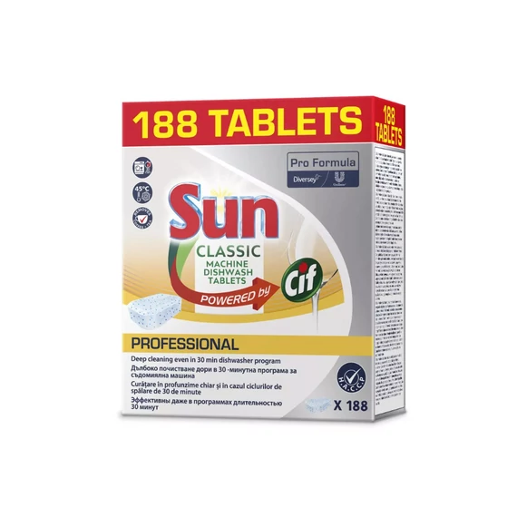 Mosogatógép tabletta 188 db/csomag Sun Classic