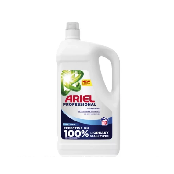 Mosógél 4,995 liter (111 mosás)  Ariel Professional Original fehér ruhákhoz