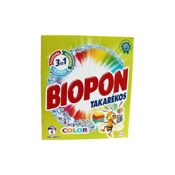 Mosópor 240 g (4 mosás) színes ruhákhoz Biopon Takarékos Color