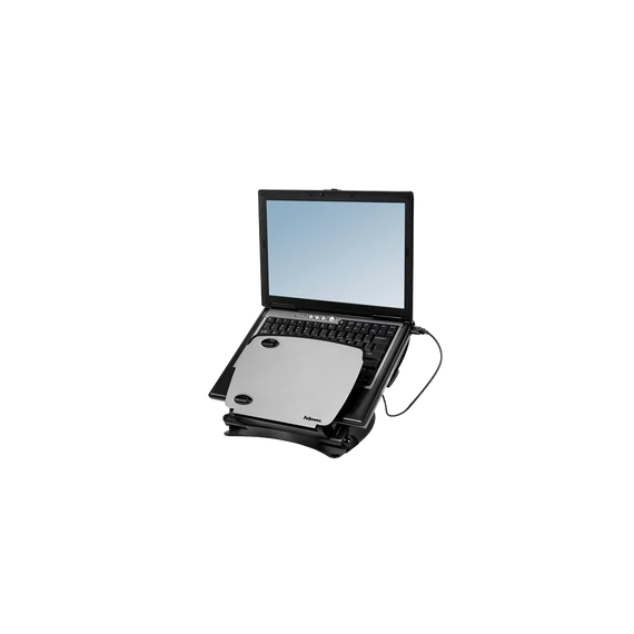 Munkaállomás ülő-álló, Fellowes® Professional Series, laptophoz,USB portokkal