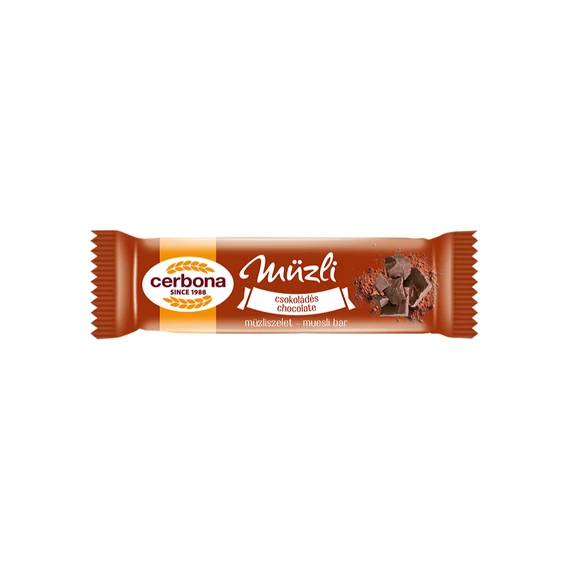 Müzliszelet 20 g, CERBONA, csokoládés