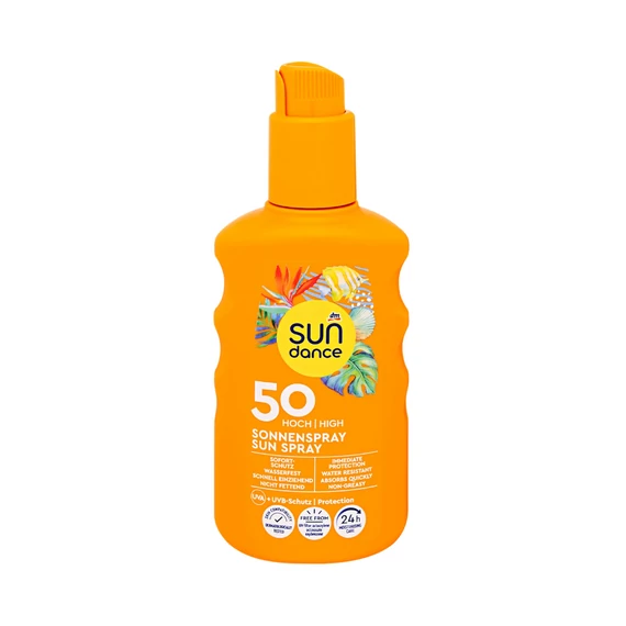 Naptej Napozó spray magas fényvédelemmel szórófejes 200 ml FF50 Sundance